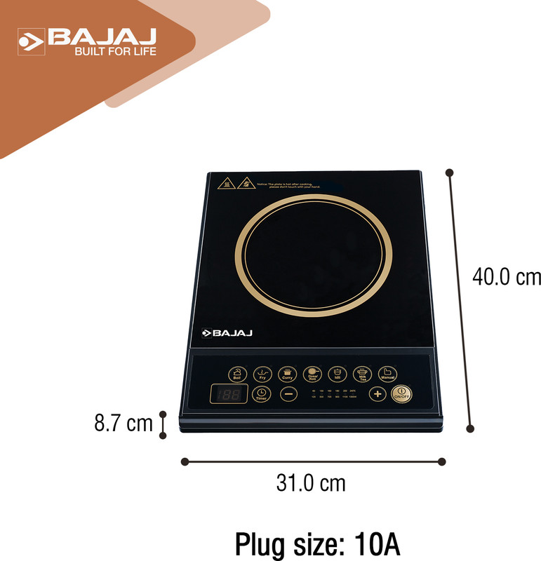 BAJAJ by BAJAJ 410532 Induction Cooktop (Black, Push Button)