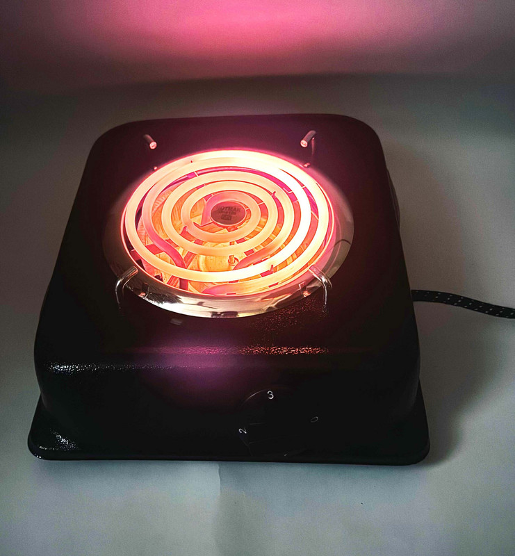 NETVULL 1250 W Radiant Cooktop Push Button(Black, 1250 Watts Electric Cook Heater Stove Cooktop | Electric Induction)