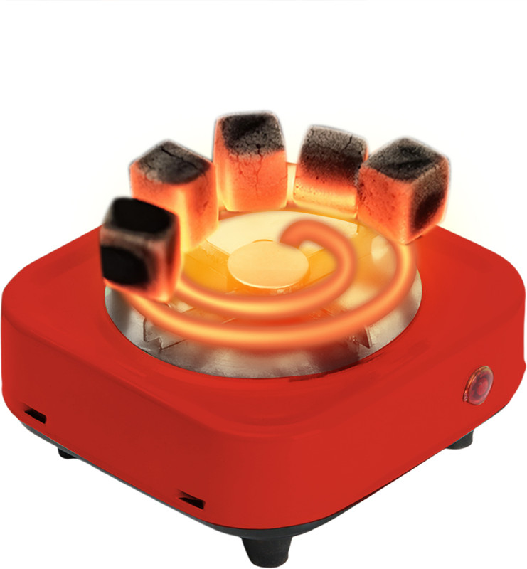 RYNATY 500 W Radiant Cooktop Touch Panel(Red, HOTPLATE002 Radiant Cooktop (Black, Push Button))