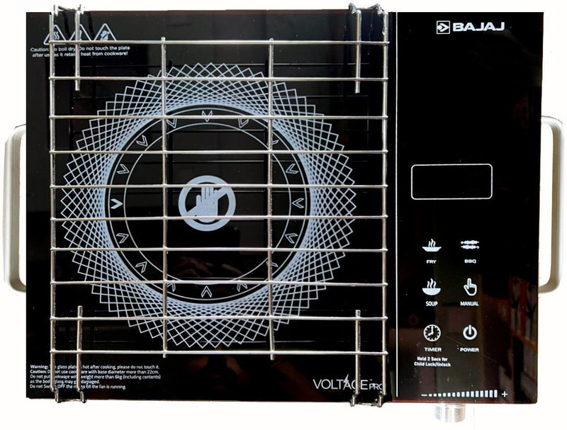 BAJAJ 2200 W Infrared Cooktop Touch Panel(Black, Silver, RADIANT COOKTOP IRX220F)