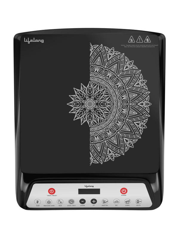 Lifelong 1800 W Induction Cooktop Push Button(Black, LLIC100)