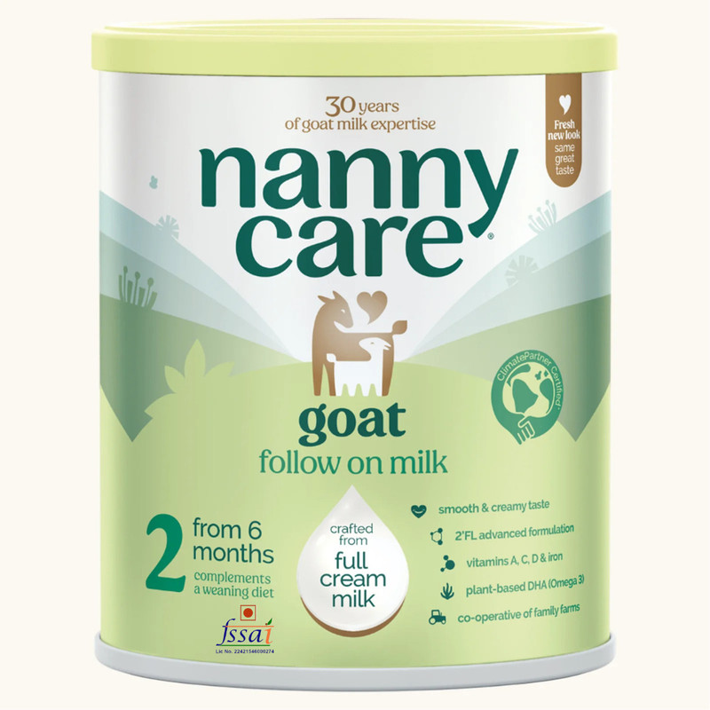 Nannycare 2 Follow-On Milk, Premium New Zealand-Made Goat Milk Formula (Imported)(800 g, 6+ Months)