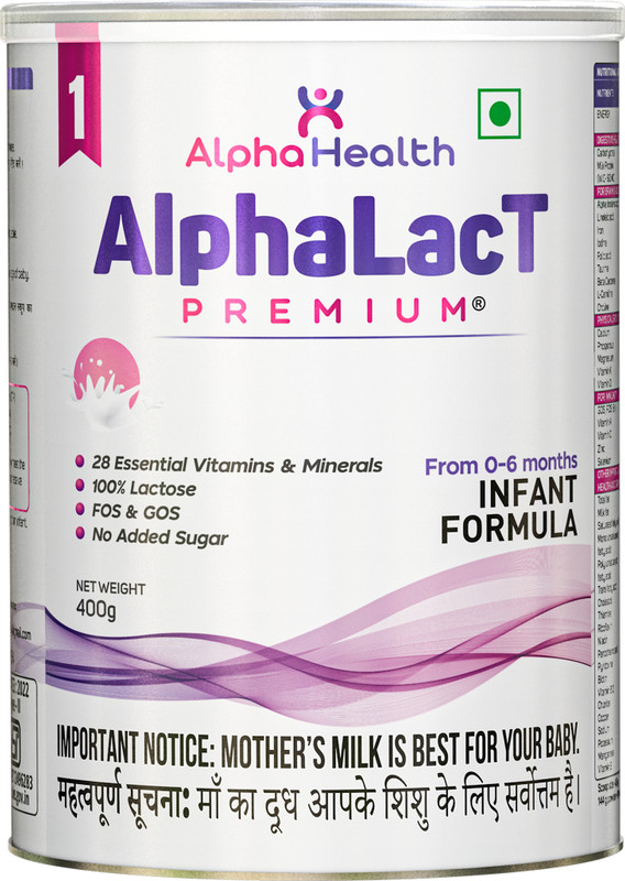 alphalact premium stage-1(400 g, Upto 6 Months)
