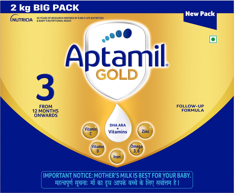 Aptamil Gold Infant Formula Milk Powder for Babies - Stage 3 (12-18 months)(2 kg, 12+ Months)