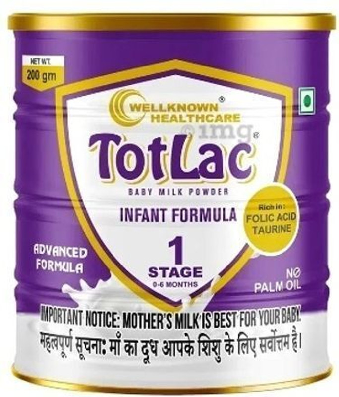 Totlac Baby Milk Powder Infant formula stage 1(200 g, Upto 6 Months)