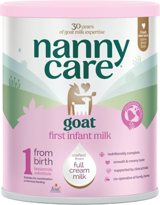 Nannycare 1 First Infant Milk, Premium New Zealand-Made Goat Formula from Birth (Imported)(800 g, Upto 12 Months)