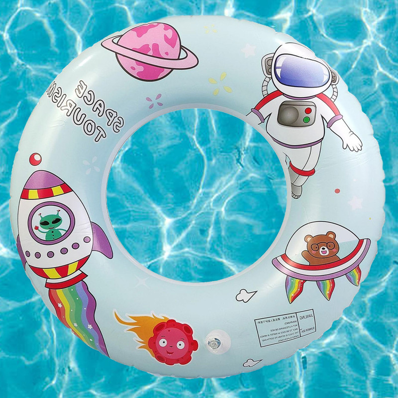 Buddynjoy Inflatable Ocean World Swim Water Ring for Pool & Beach Inflatable Swimming Safety Tube(Multicolor)
