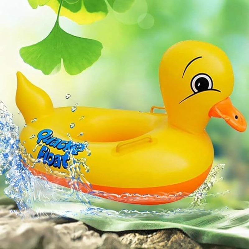 YUTI CREATION Kids Duck Swimming Pool Float Ring, Inflatable Safety Tube, Animal Shaped Water Swim Floatation Belt