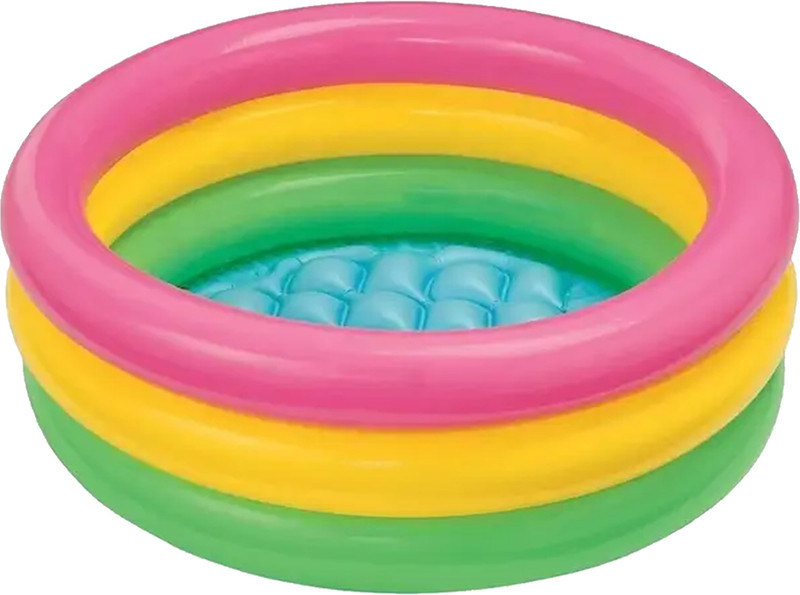 ONIFO Kid's 2 ft Inflatable Bath Water Tub for 1 To 3 Year Kids Inflatable Swimming Pool(Multicolor)