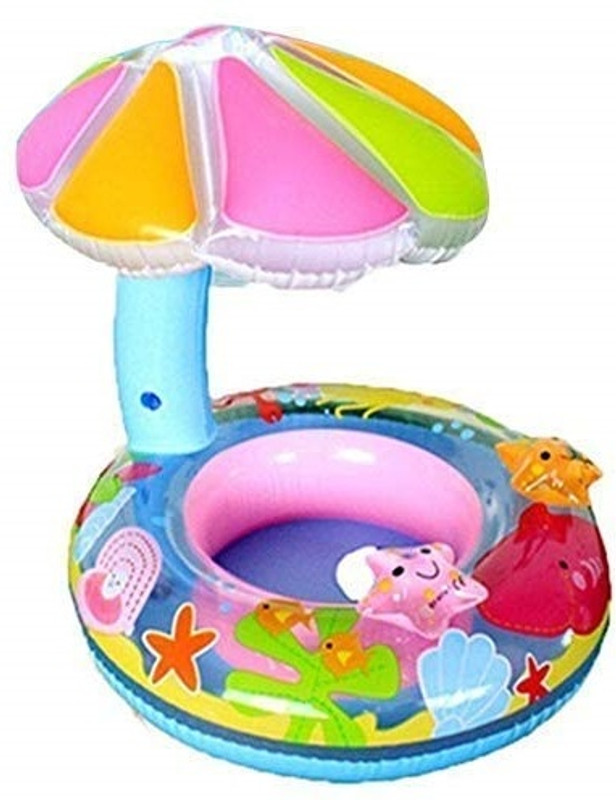 Krivon Inflatable Swimming Rings for Kids Baby Water Float Toddler Swimming Ring Inflatable Swimming Safety Tube(Multicolor)