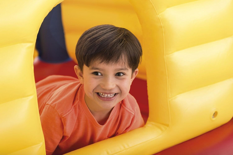 Littlebloom Vinyl Bounce House JUMP -O-LENE Inflatable (IND*17) With Free Pump1109 Inflatable Hoppers & Bouncer(Multicolor)