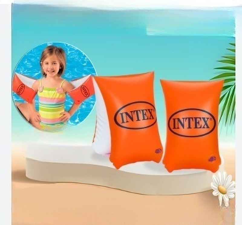 HornFlow Inflatable Deluxe Arm Bands Kids Children (IND*3012) Floaties Swimming Inflatable Swimming Safety Tube(Multicolor)