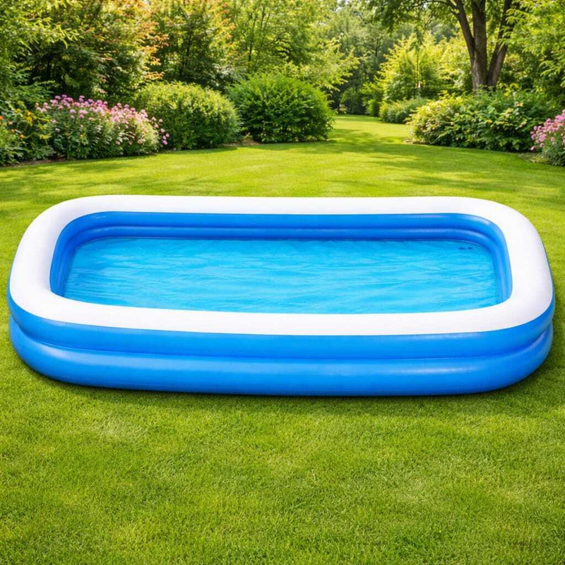 HornFlow Swimming (IND*22) Pool Bath Tubs for Kids With Free Pump Inflatable Swimming Pool(Multicolor)