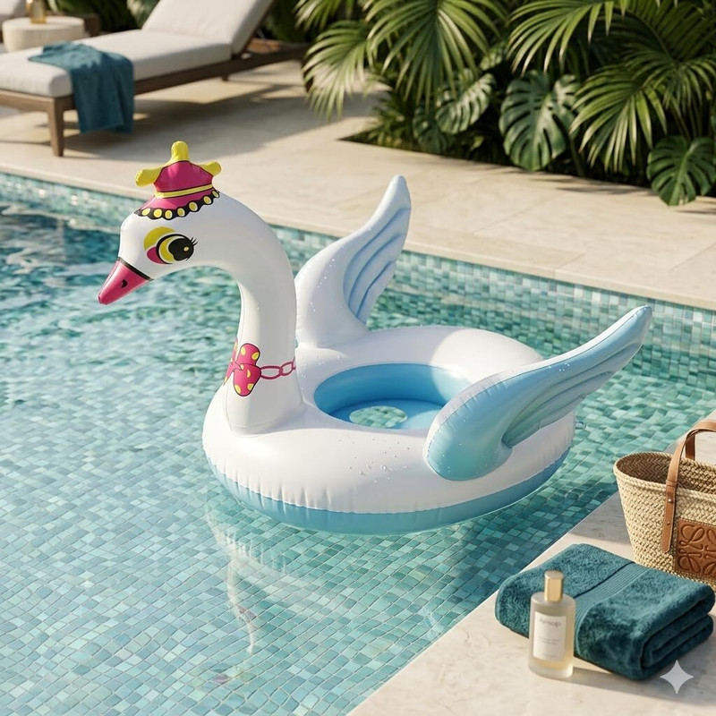 AASTIK SALES Kiddie Swimming ring Water Float Ring Tube with Handles Boat Inflatable Swimming Safety Tube(Multicolor)