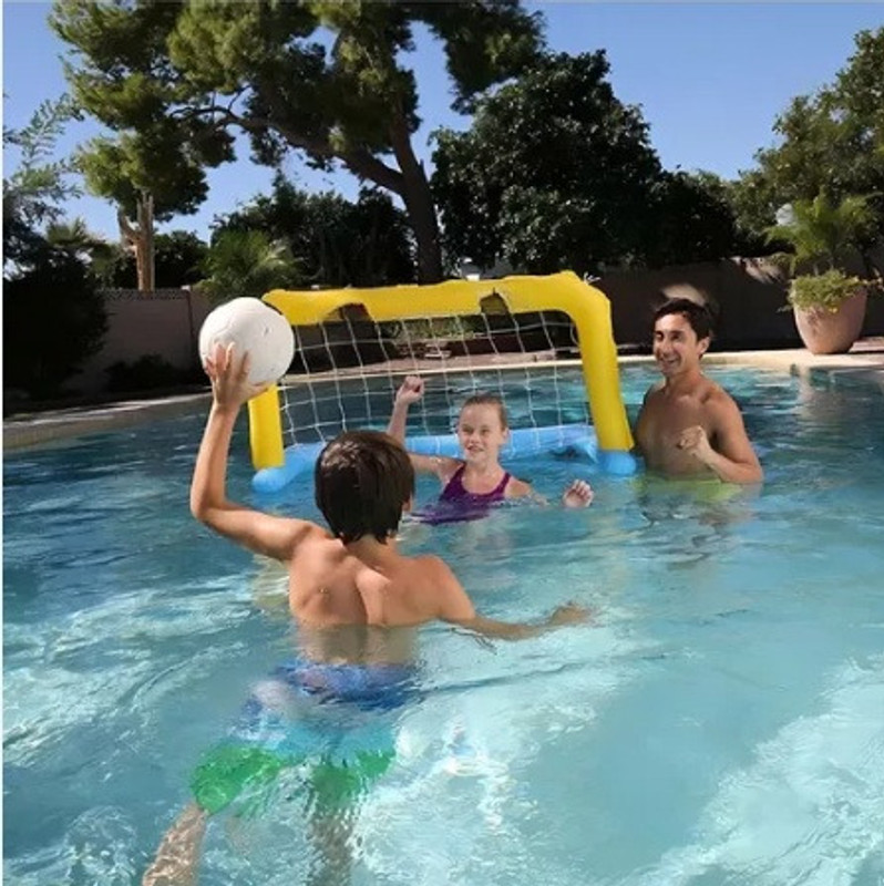 HornFlow Inflatable (IND*90) Water Polo Frame Multicolor Inflatable Hoppers & Bouncer(Multicolor)