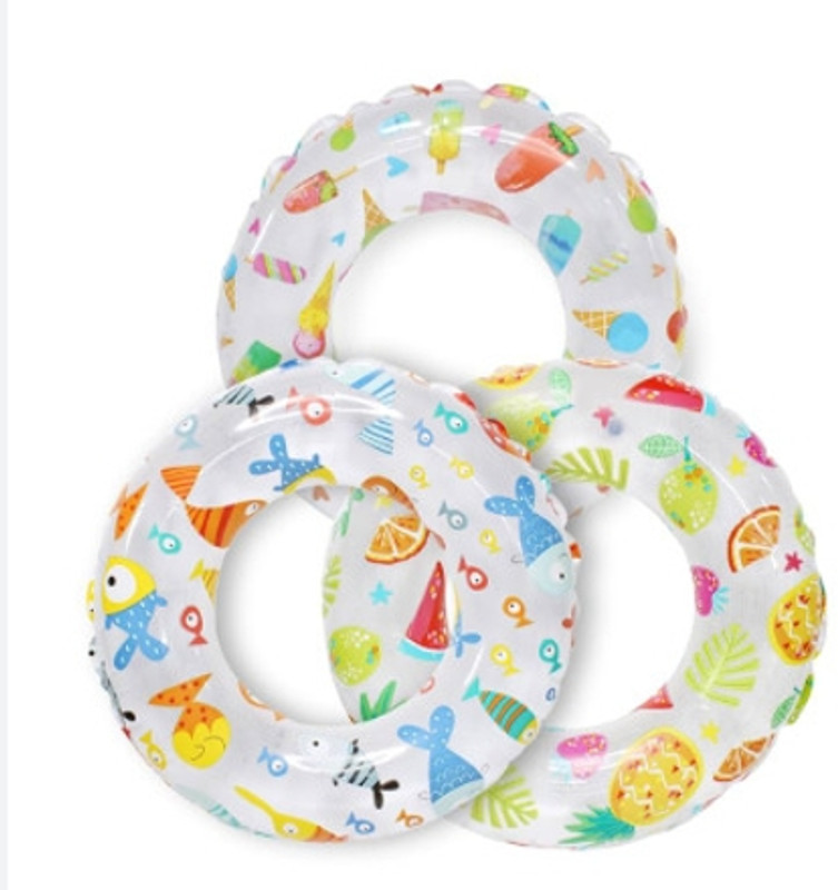 KinderTales Ring Summer Fun Float Inflatable(IND*746028) For Kids Inflatable Swimming Safety Tube(Multicolor)