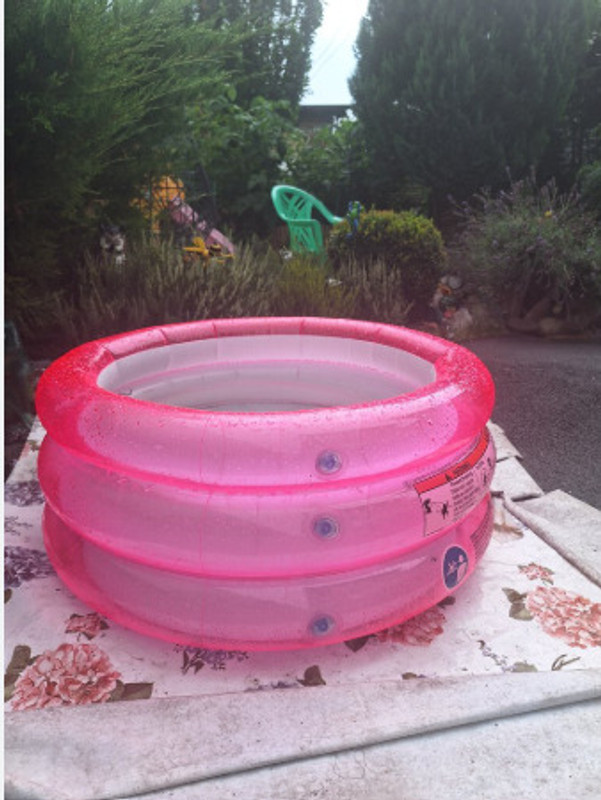 Intelligent Triple Ring Kiddie Pool Bestway 70cm x 30cm with free pump Inflatable Swimming Pool(Multicolor)