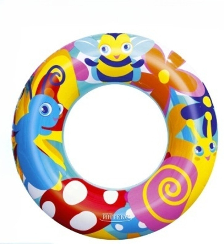 Tiny Tales Bestway inflatable Wheel for(IND*7536) swimming 56cm 36013 Inflatable Swimming Safety Tube(Multicolor)