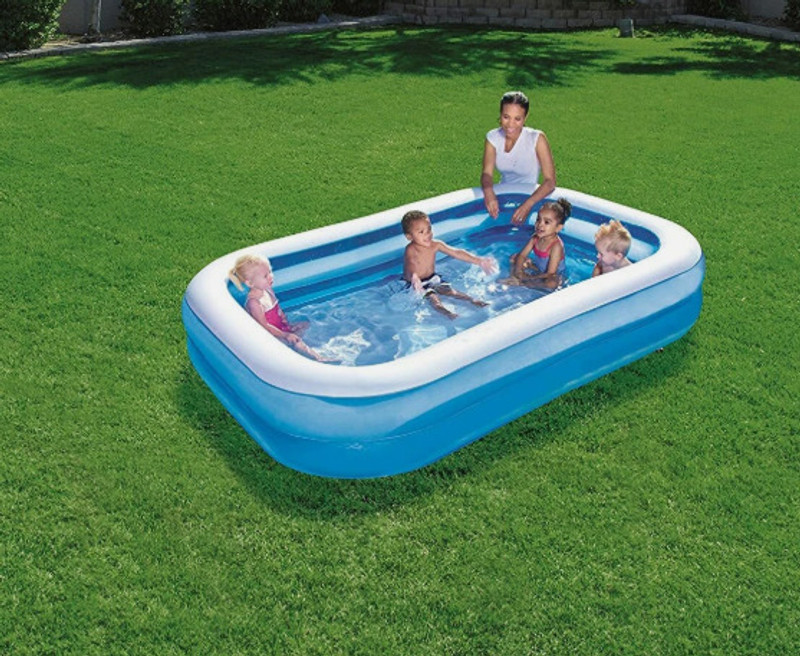 HornFlow Swimming Bath Tub for Kids(IND*67504) Children 6.7 Playing Toy Inflatable Swimming Pool(Blue)