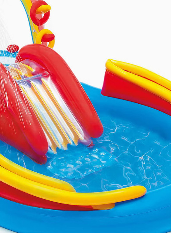 Intelligent Gator (IND*43) Rainbow Fun Pool For Kids With Pump Inflatable Swimming Pool(Multicolor)