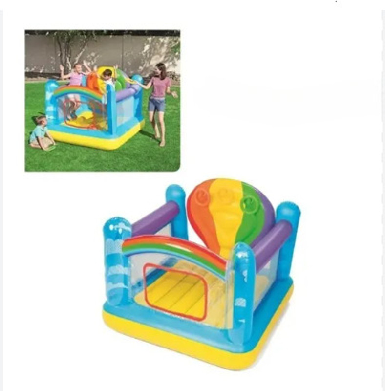 Intelligent Jumpin Balloon(IND*9512) Bouncer, 1.75mx1.73mx1.37m With Free Electric Pump Inflatable Hoppers & Bouncer(Multicolor)