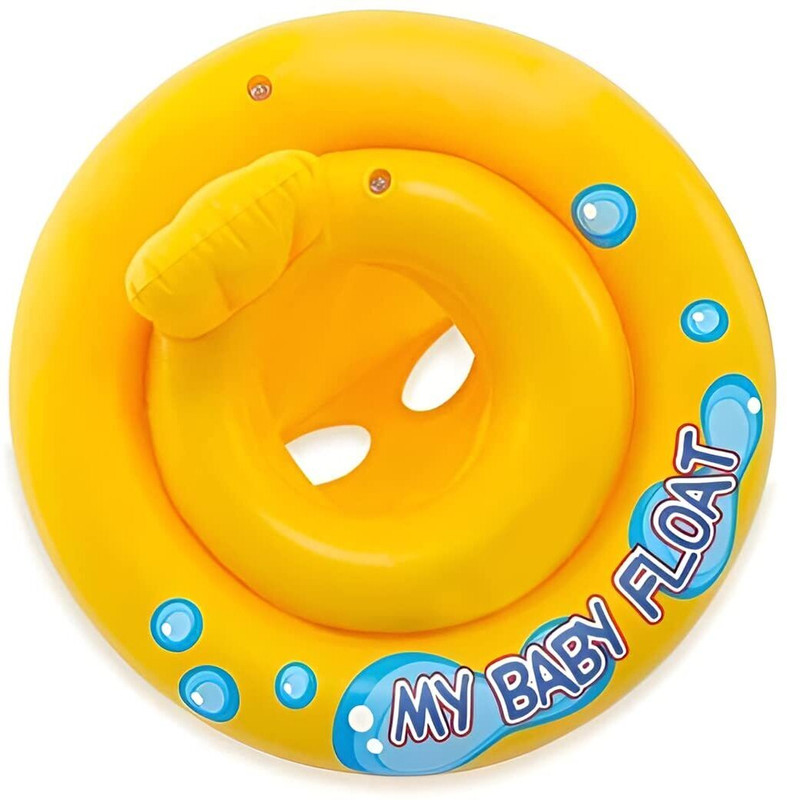 SVShoperzone My Baby Float Inflatable Swimming Pool Tube, Babies Swimming Ring 1-2 Year 26.5" Inflatable Swimming Pool(Multicolor)