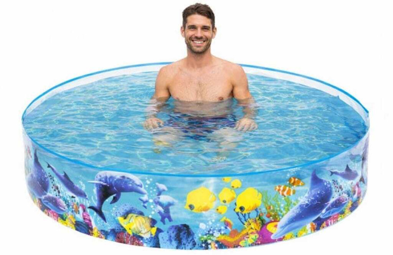Tiny Tales Swimming (IND*22) Pool Bath Tubs for Kids Inflatable Swimming Pool(Multicolor)