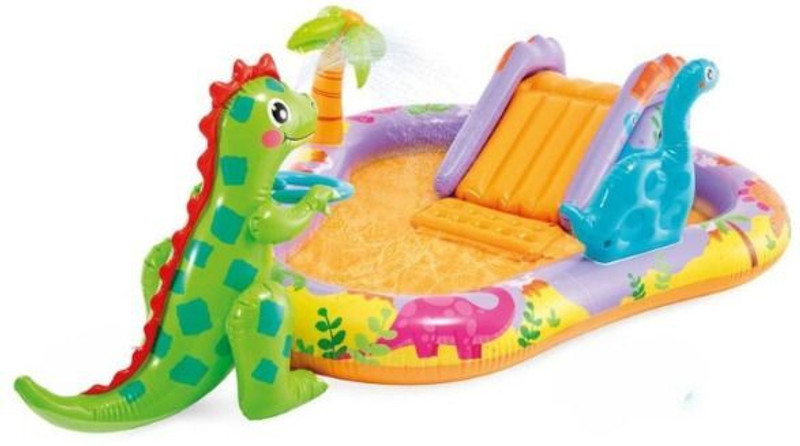Littlebloom Inflatable Pool Dinosaur(IND*9874) Play Center1371 Inflatable Swimming Pool(Multicolor)