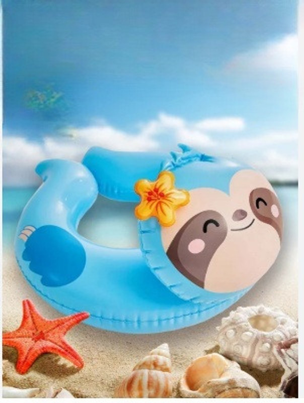 KinderTales Animal Split Rings Flamingo no.59220 (IND*3256)toy Inflatable Swimming Safety Tube(Multicolo)