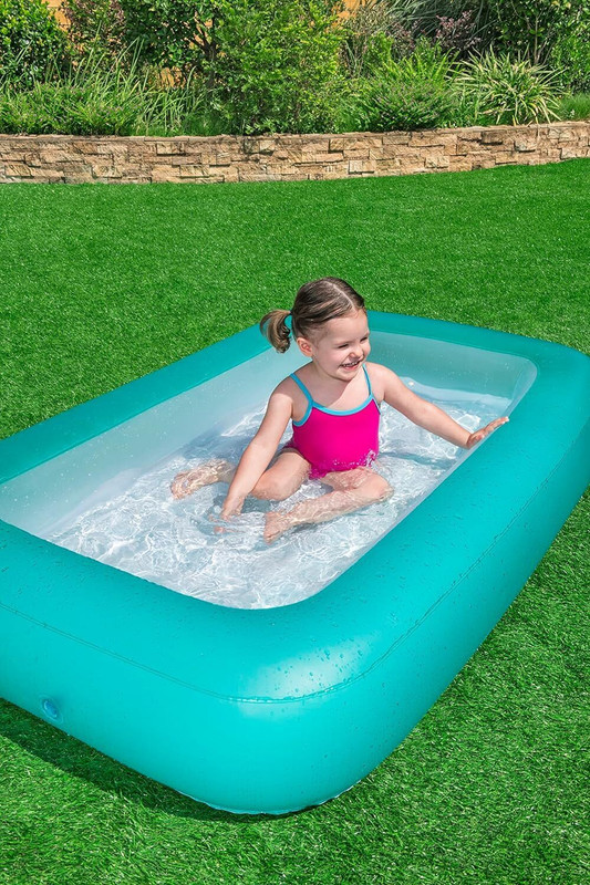 Tiny Tales 5.5 Ft Bestway Inflatable Swimming Pool For Kids Summer Season With Free Pump Inflatable Swimming Pool(Green)