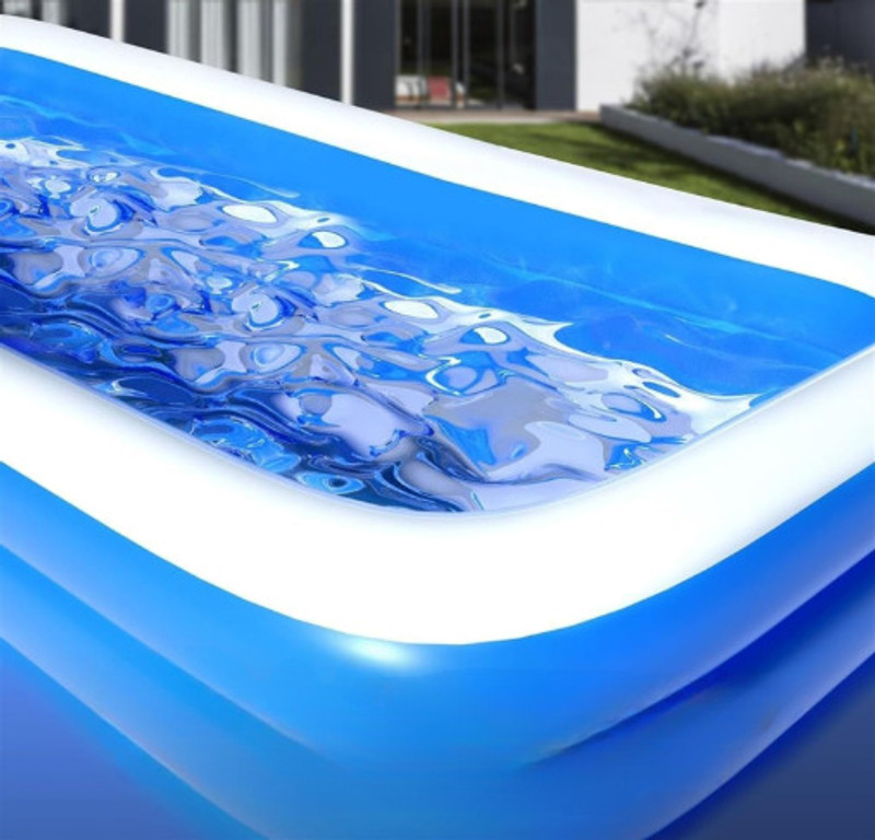 Tiny Tales 8.7 Inch Pool Bath Tub for(IND*81502) Kids and Adults Inflatable Swimming Pool(Blue)