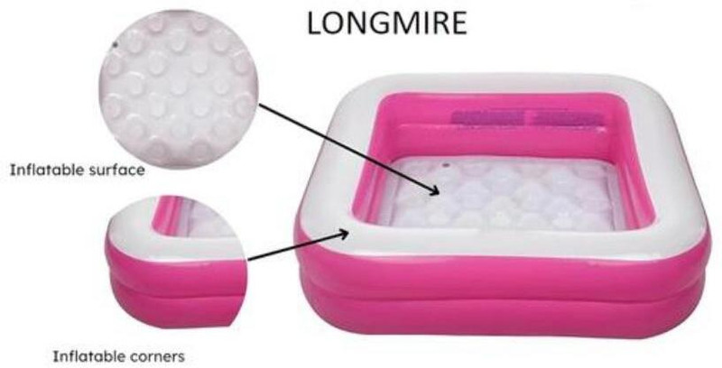 VEENAA 01 Inflatable Swimming Pool(Blue, Pink)