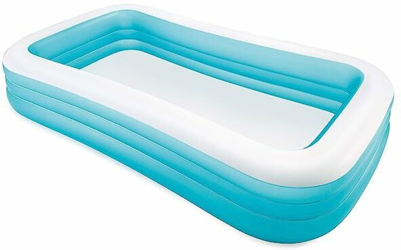Sonpal Swim Center Family Inflatable Pool, 6 years 120x72x22 inches (Blue) 58484NP Inflatable Swimming Pool(Blue)