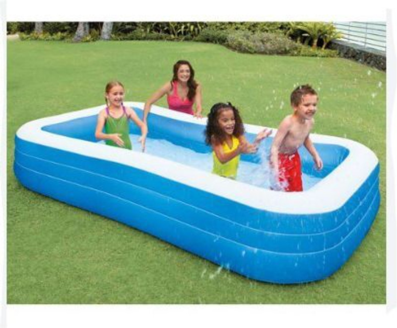 Littlebloom PVC Swimming Pool With PumpLittlebloom7204 Inflatable Swimming Pool(Blue)