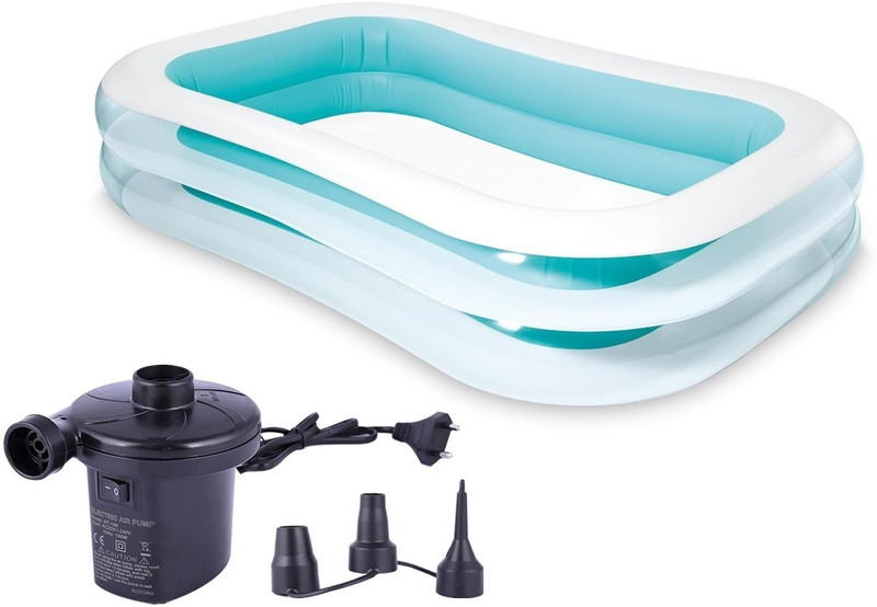 ONIFO 8.5-Feet 2 Stripped Bath Tubs for Adults Spa Inflatable Swimming Pool(Blue)