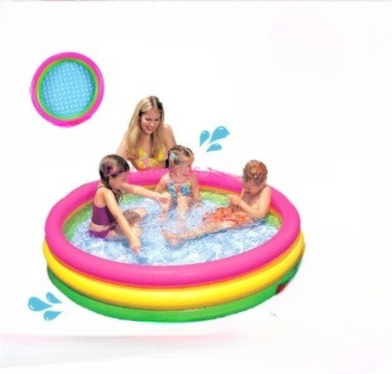 KinderTales 2 Ft Baby Bath Tub, Multi Color Inflatable Swimming Pool(Multicolor)