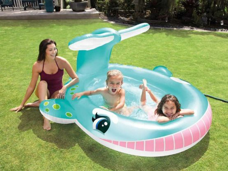 HornFlow Inflatable Kids/Children Whale Water Spraying Swimming Pool Inflatable Swimming Pool(Multicolor)