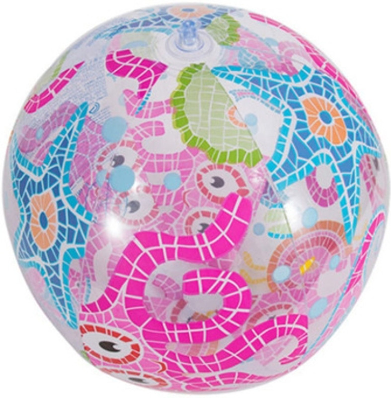 Tiny Tales Ball Beach Party Toys for Kids(IND*63903) Adults (Pack Of Any 1 Colour) Inflatable Ball(Multicolo)