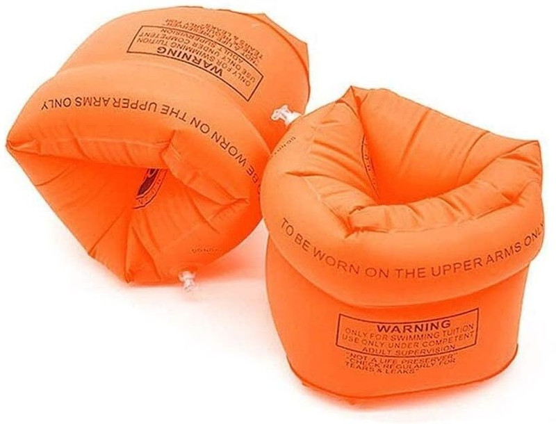 WERECUS 1 Pair Floating Inflatable Arm Bands, Swimming Armbands for Kids and Adults Inflatable Arm Floating Bands(Multicolor)