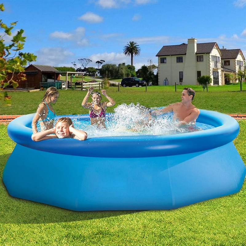Tiny Tales Inflatable Easy Set Swimming Pool (28132_12ft) with 530 GPH Inflatable Swimming Pool(Multicolor)