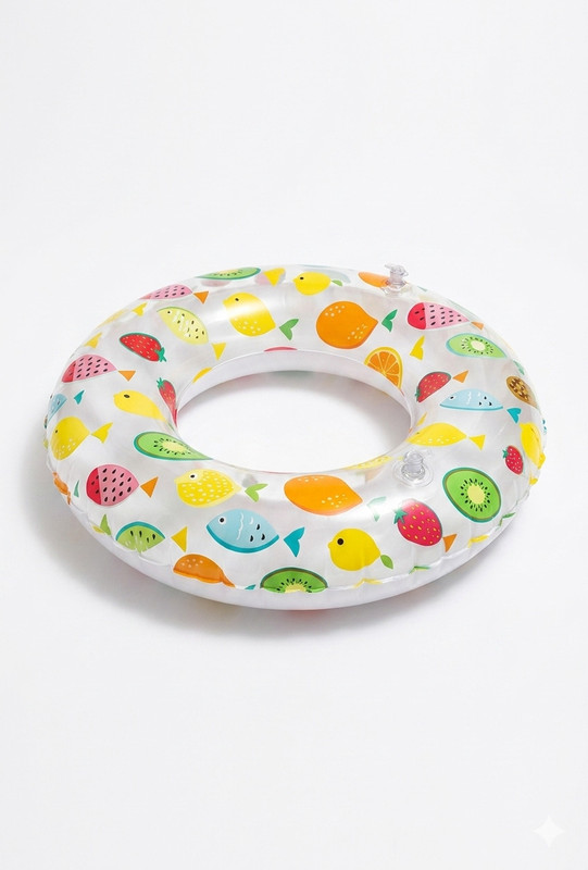 Neelkanth Toys Inflatable Sweet Candy Swimming Water Ring and Safe Swim Tube for Kids Inflatable Swimming Safety Tube(Multicolor)