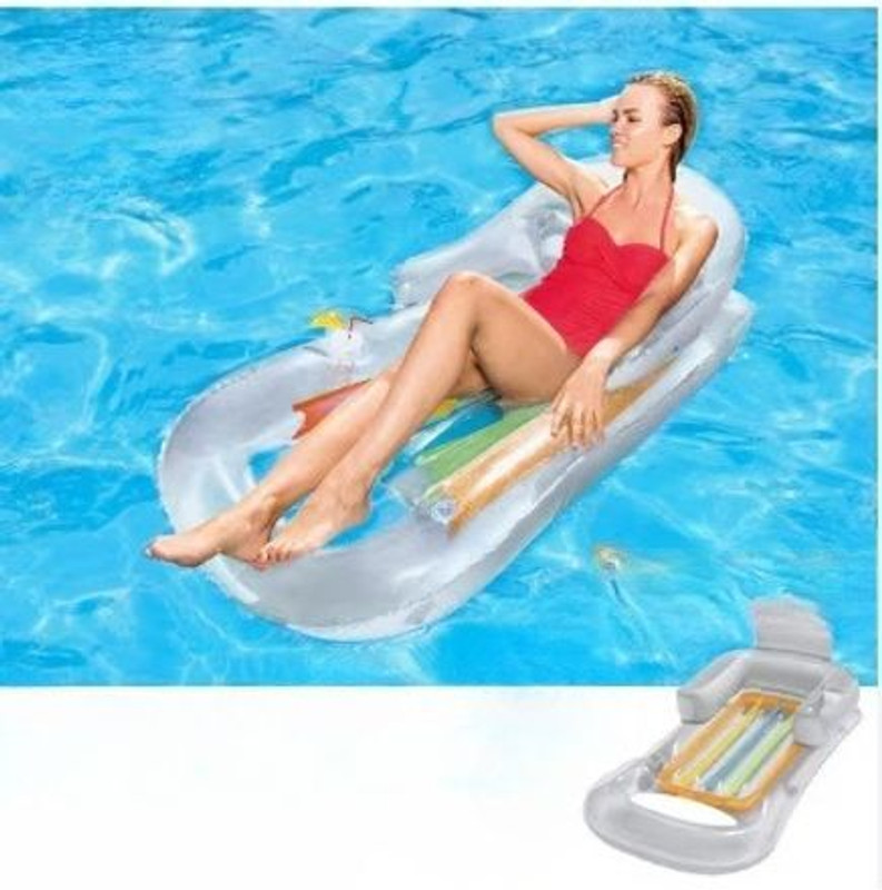 KinderTales Mat (IND*8001) multicolored, 183 x 69 cm, 59720 With Electric Pump Inflatable Swimming Mats(Multicoclor)