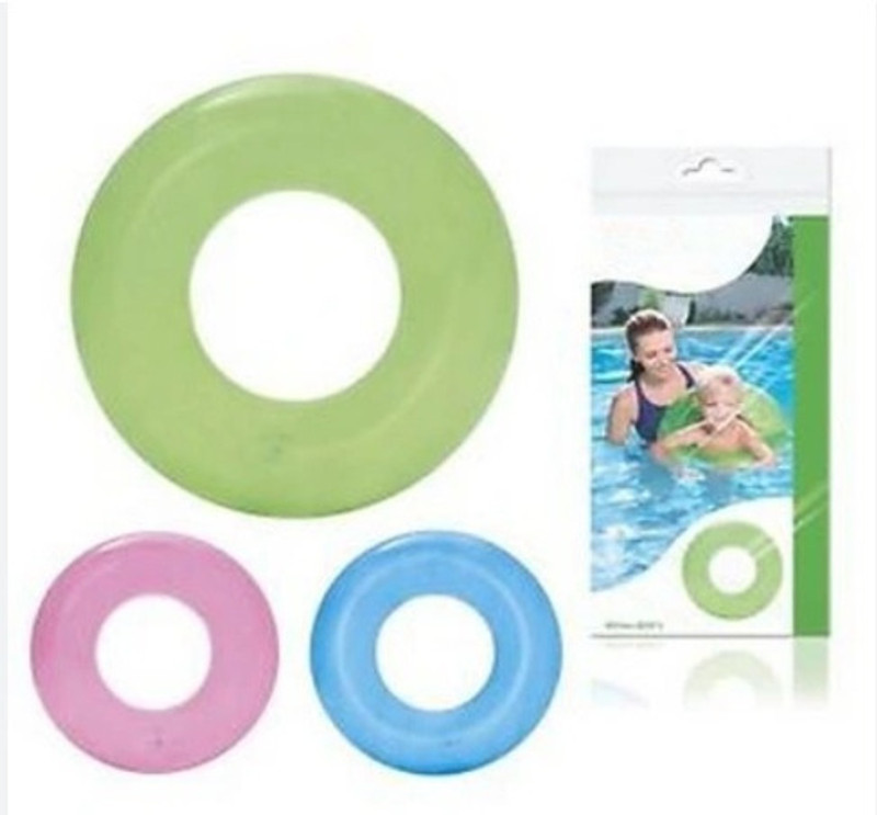 Tiny Tales kids size (IND*96) Neon Frost pool float tube inflatable swim ring Multicolor Inflatable Swimming Safety Tube(Multicolor)