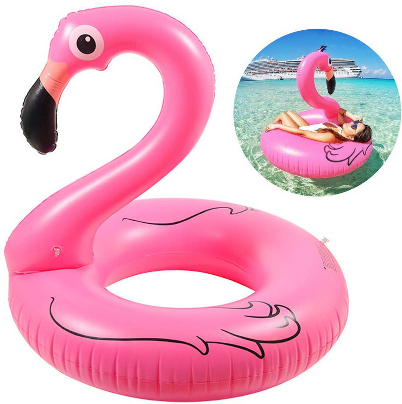 Pamidhar Flamingo Swimming Inflatable Float for Adults & Kids,Flamingo Inflatable Pool Inflatable Swimming Pool, Swimming Safety Tube, Pool Accessory, Inflatable Toy Pump(Pink)