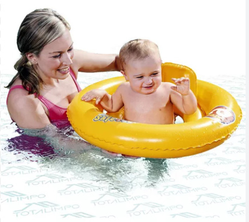 Tiny Tales Swim safe (IND*78) Baby Seat Double Ring, Yellow Inflatable Swimming Safety Tube(Yellow)