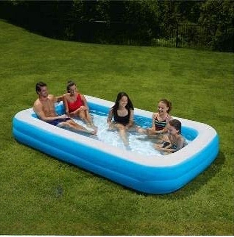 HornFlow Family Swimming Pool(IND*327911) 8.7 with Free Electric pump Inflatable Swimming Pool(Blue)