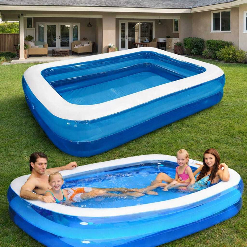 HornFlow 8.7 for Kids and Adults (IND*9287) with Free Electric pump Inflatable Swimming Pool(Blue)