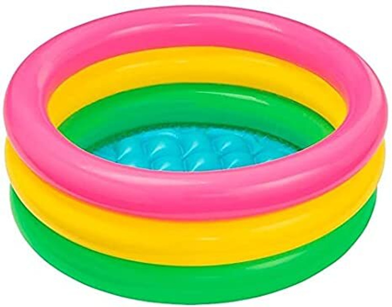 Himart Bathtub 1 to 5 Years Inflatable Soft Baby Water Bath Tub 3 Ft Inflatable Swimming Safety Tube, Swimming Vests(3 feet bath tub)