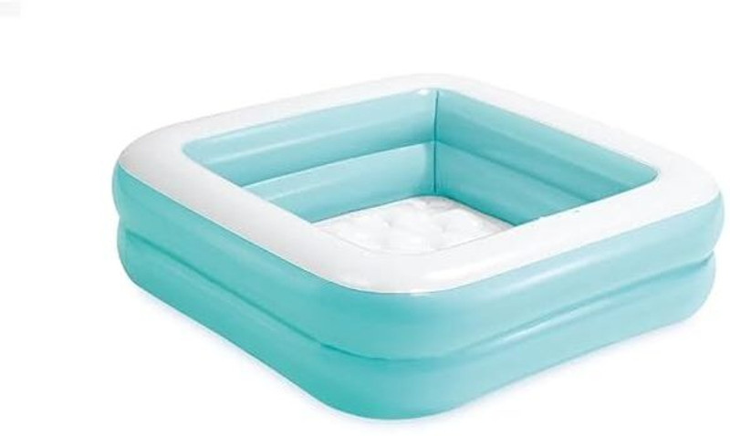 GRANTH CREATION Square Baby Bath tub for Kids Age 12 Months to 3 Years I Size 3 Feet Inflatable Swimming Pool(Multicolor)