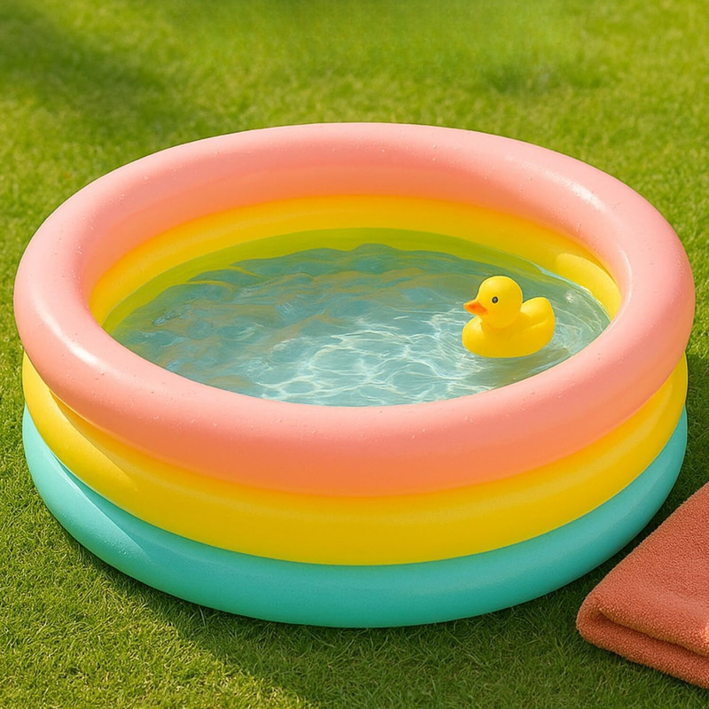 Prajapati Palace 2 Feet Sunset Glow Baby Pool Inflatable Swimming Pool(Multicolor)